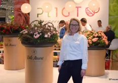 Tamara Wijnands van Pligt Professionals bij hun Dolce’Amore concept, het neusje van de zalm van de kwekerij.